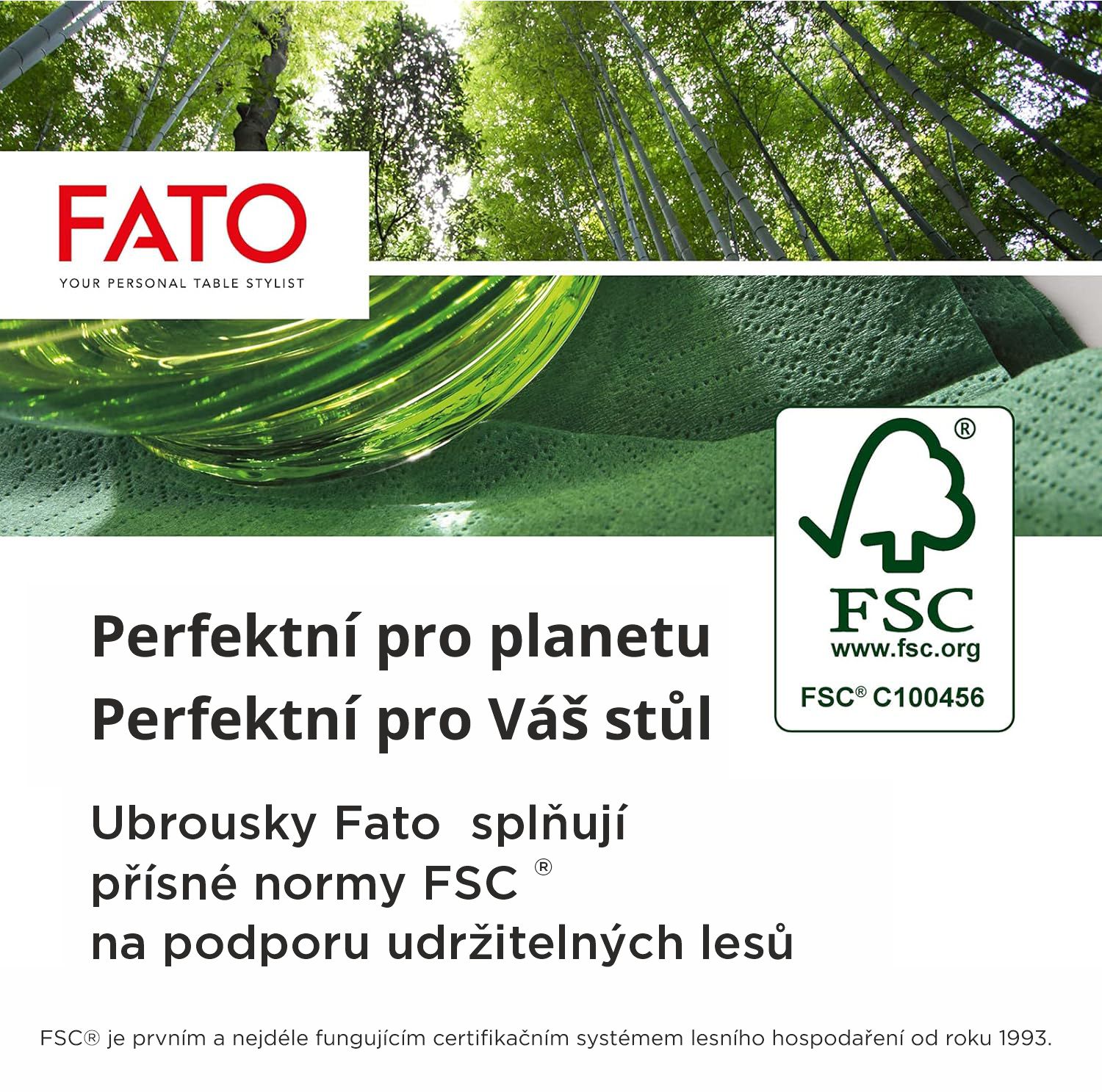 Ubrousky The Smart Table, 24x24cm, 2vr., Tm. Zelené - 2400 ks