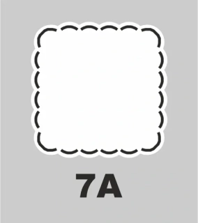 Rozetky HRC 7.A - 6ti vrstvé - 70x70mm - 10 000 ks