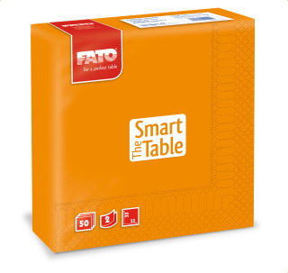 Ubrousky The Smart Table, 33x33cm, 2vr., Oranžové - 1200 ks