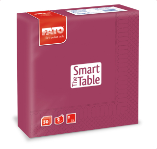 Ubrousky The Smart Table, 33x33cm, 2vr., Bordó - 1200 ks