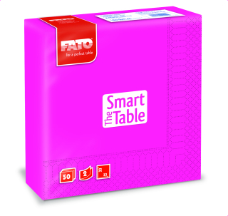 Ubrousky The Smart Table, 33x33cm, 2vr., Fuchsia - 1200 ks