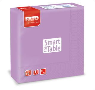Ubrousky The Smart Table, 33x33cm, 2vr., Šeříkové - 1200 ks